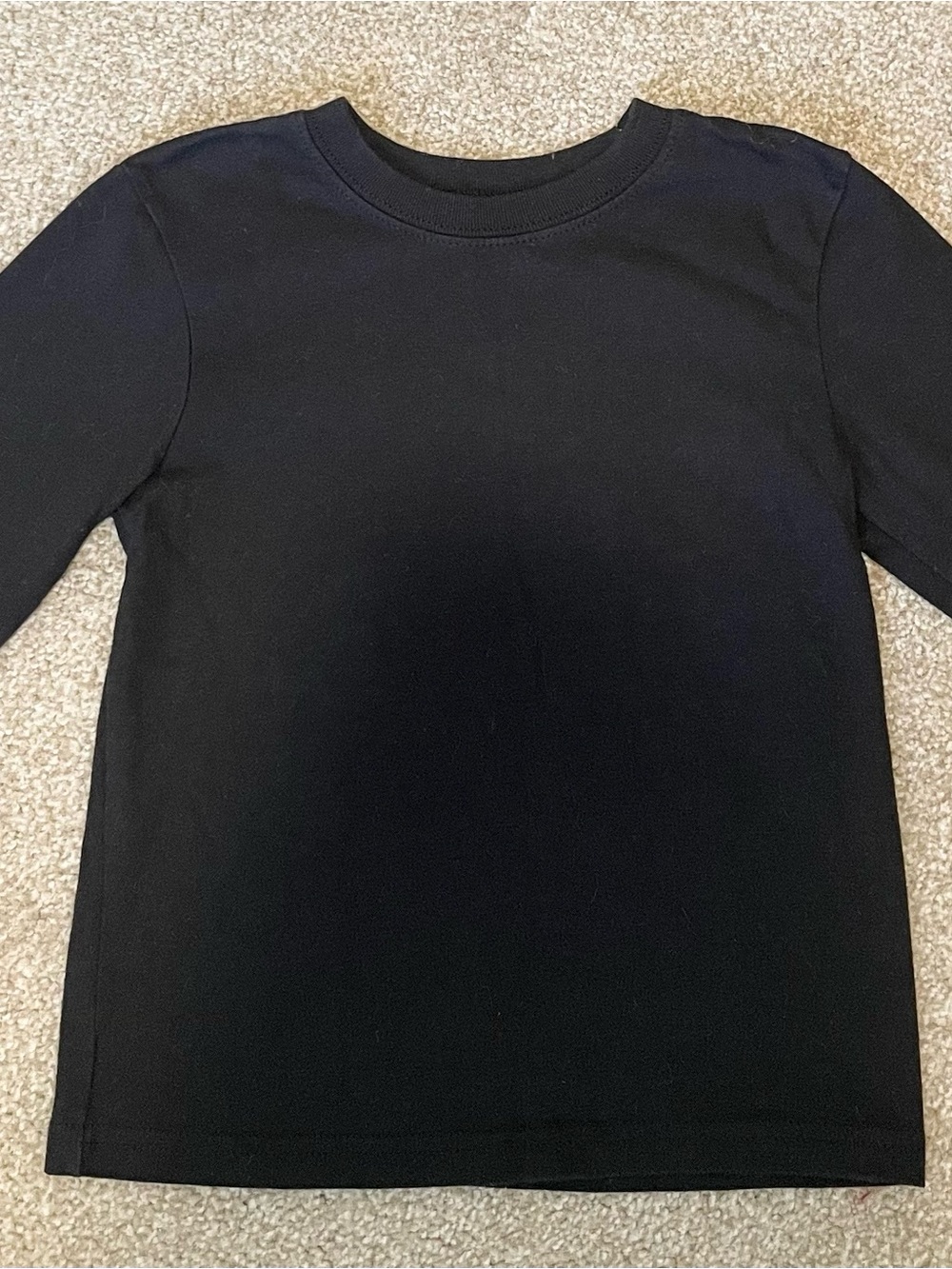 Garanimals Black Long Sleeve Tee - Solid Crewneck